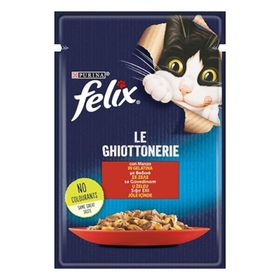 Felix 12 x 85 gr Sığır Etli Pouch Yetişkin Kedi Maması