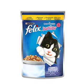 Felix 12x100 gr Junior Tavuklu Yavru Kedi Konservesi
