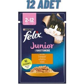 Felix 12x85 GR Pouch Tavuklu Yavru Kedi Konservesi