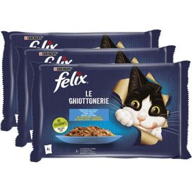 Felix 12x85 gr Somonlu ve Ton Balıklı Yetişkin Kedi Maması