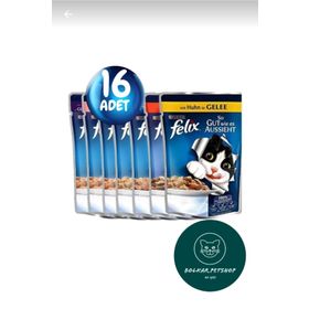 Felix 16 Lı Karışık Yaş Kedi Maması