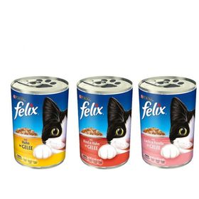 Felix 24x400 gr 3 Çeşit Karışık Konsevre Yetişkin Maması