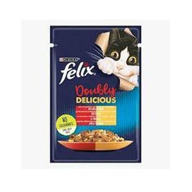 Felix 26x85 gr Sığır Etli Tavuklu Yetişkin Kedi Konservesi