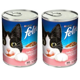 Felix 2x400 gr Purina Somonlu ve Alabalıklı Konserve Yaş Kedi Maması