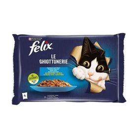 Felix 40X85 Gr Multipack Somonlu ve Ton Balıklı Yetişkin Kedi Yaş Maması