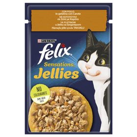 Felix 52x85 gr Sensation Tavuklu Havuçlu Yetişkin Kedi Konservesi