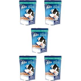 Felix 5x100 gr Ton Balıklı Yetişkin Kedi Konservesi