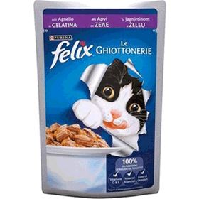 Felix 5x85 gr Kuzu Etli Pouch Yaş Kedi Maması