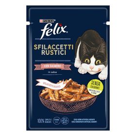 Felix 6 x 80 gr Tasty Shreds Somonlu Lezzetli Et Dilimleri Yaş Kedi Maması