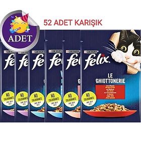 Felix 85 G Karışık 52'Li Yetişkin Kedi Yaş Maması