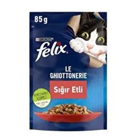 Felix 85 Gr Etli Kedi Poşet Mama