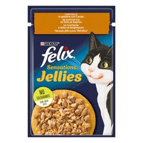 Felix 85 gr Sensations Havuçlu Jöle İçerisinde Tavuklu Yaş Kedi Maması