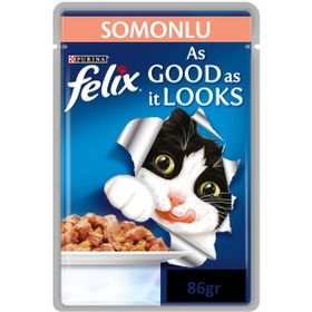 Felix 85 gr Yetişkin Kedi Taze Somonlu Pouch