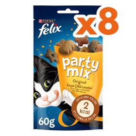 Felix 8x60 gr Party Mix Karışık Çiftlik Lezzetleri Kedi Ödülü