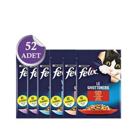 Felix 8x85 gr Karışık Paket Pouch Kedi Konservesi