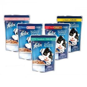 Felix Adult Pouch 85 gr Karışık Paket 20'li Yaş Kedi Maması