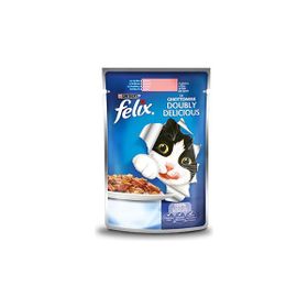 Felix Çifte Lezzet Somonlu ve Sardalyalı Yaş 5x85 gr Kedi Maması