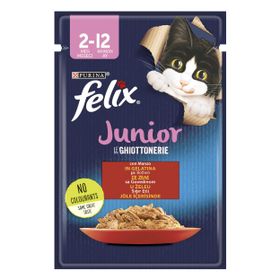 Felix Junior Sığır Etli Yavru Pouch Yaş Özel 85 gr Kedi Maması