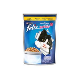 Felix Junior Tavuk Etli Pouch 8x100 gr Kedi Maması