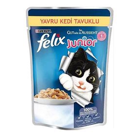 Felix Junior Tavuklu 24 x 100 gr Kedi Maması