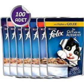Felix Karışık 100x85 gr Kedi Konservesi