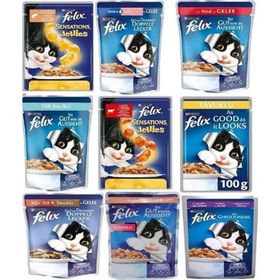 Felix Karışık 9x85 gr Kedi Konserve Maması