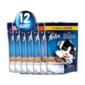 Felix Karışık Yaş 12'li Kedi Maması