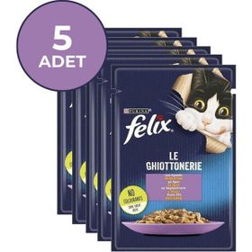 Felix Kuzu Etli Yetişkin 5x85 gr Kedi Yaş Maması