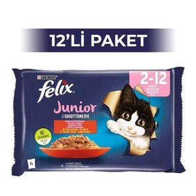 Felix Multipack Sığır Etli 4x85 gr Standart Yetişkin Yaş Kedi Maması
