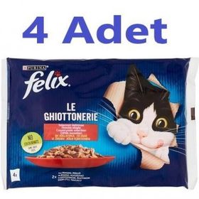 Felix Multipack Sığır ve Tavuk Etli 4x85 gr 4 Adet Yetişkin Yaş Kedi Maması