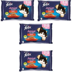 Felix Multipack Sığır ve Tavuk Etli Yavru 4x85 gr Kedi Yaş Maması
