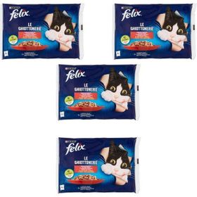 Felix Multipack Sığır ve Tavuk Etli Yetişkin Yaş 4x85 gr Kedi Maması