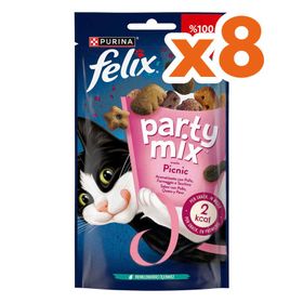 Felix Party Mix 8x60 gr Karışık Piknik Lezzetleri Kedi Ödülü