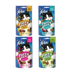 Felix Party Mix Çoklu Karışık Paket 4x60 gr Kedi Ödülü
