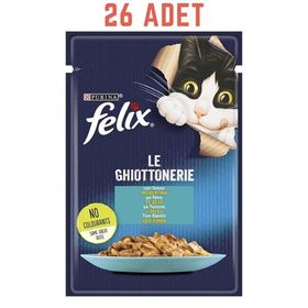 Felix Pouch Le Ghiottonerie Ton Balıklı 85x26 gr Yaş Kedi Maması