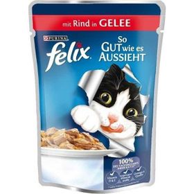 Felix Purina Sığır Etli Yaş 100 gr Kedi Maması