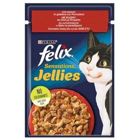 Felix Sensations Sığır Etli ve Domatesli 85 gr Yaş Kedi Maması