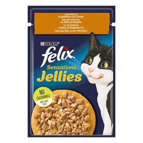 Felix Sensations Taze Havuçlu Jöle İçerisinde Tavuklu 85 gr Yetişkin Yaş Kedi Maması