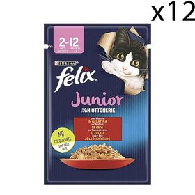 Felix Sığır Etli 12x85 gr Yaş Kedi Maması