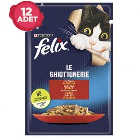 Felix Sığır Etli Pouch 12 x 85 gr Yavru Kedi Yaş Mama Konserve
