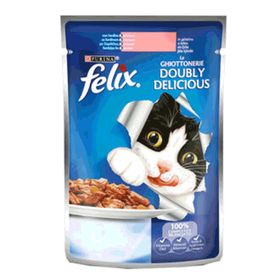 Felix Sığır Etli ve Tavuklu 20x100 gr Yetişkin Pouch Kedi Maması