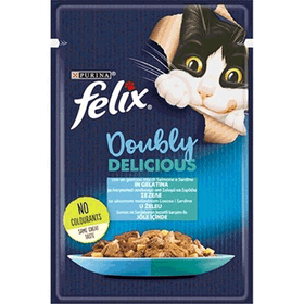 Felix Somonlu Pouch 12x85 gr Kedi Yaş Maması