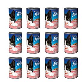 Felix Somonlu ve Alabalıklı 12x400 gr Konserve Kedi Maması