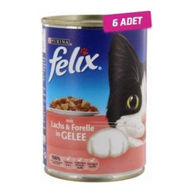 Felix Somonlu ve Alabalıklı Konserve 6x400 gr Kedi Maması
