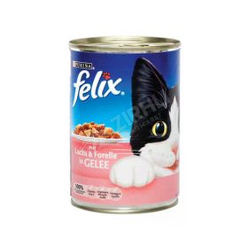 Felix Somonlu ve Alabalıklı Yetişkin Konserve 5x400 gr Kedi Maması