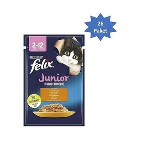Felix Tavuk Etli 26x85 gr Yavru Konserve Kedi Maması