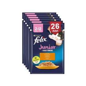 Felix Tavuk Etli 26x85 gr Yavru Konserve Kedi Maması