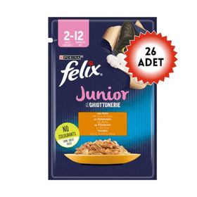 Felix Tavuklu 26x85 gr Yavru Kedi Konservesi
