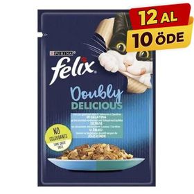Felix Taze Somon ve Sardalya Jöleli Pouch 85 gr Yetişkin Yaş Kedi Maması