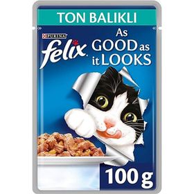Felix Ton Balıklı Pouch 20x100 gr Yetişkin Yaş Kedi Maması